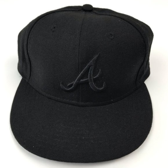 New Era Other - Men’s New Era 59fifty Atlanta Braves Black Hat